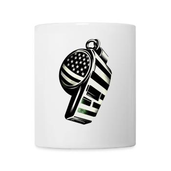 Number 9 | Whistle American Football USA Flag - Mug - white - Front