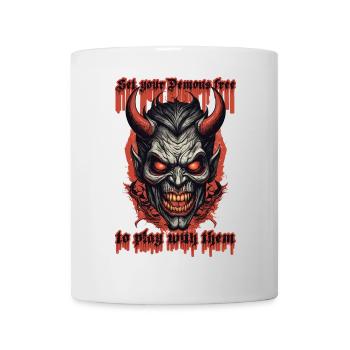 Des démons avec lesquels jouer - Mug blanc - blanc - Devant