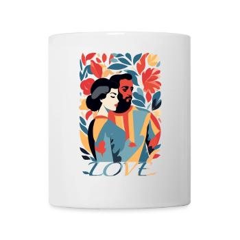 Abstract Art Man and Woman - Mug - white - Front