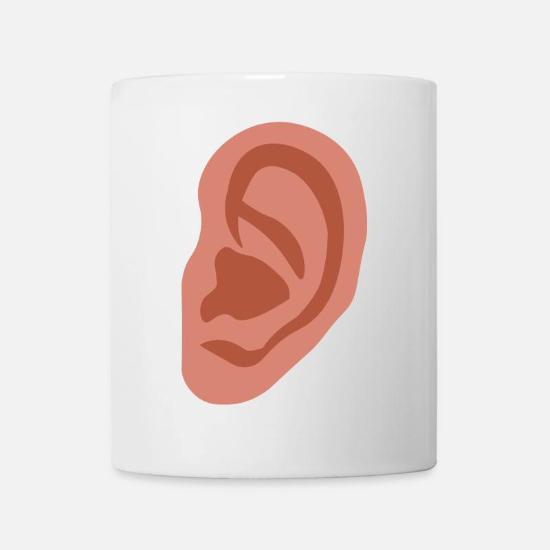 Großes Ohr - Tasse - Weiß