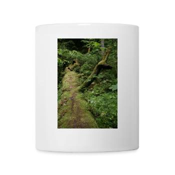 Tronc d’arbre moussu / Nord de la Forêt-Noire Monbachtal - Mug blanc - blanc - Devant