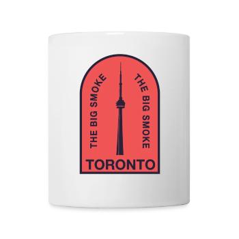 Logo de la Grande Fumée de la Tour CN de Toronto - Mug blanc - blanc - Devant