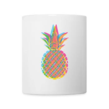 Out of focus PINEAPPLE in pastel colors - Mug - white - Front