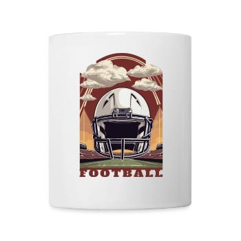 Football Helm - Tasse - Weiß - Vorne