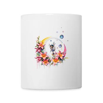 Fee tanzt auf dem Mond - Tasse - Weiß - Vorne