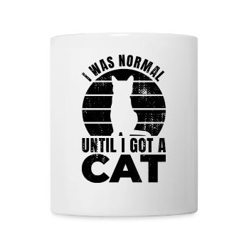 Katzenliebhaber Spruch - Tasse - Weiß - Vorne
