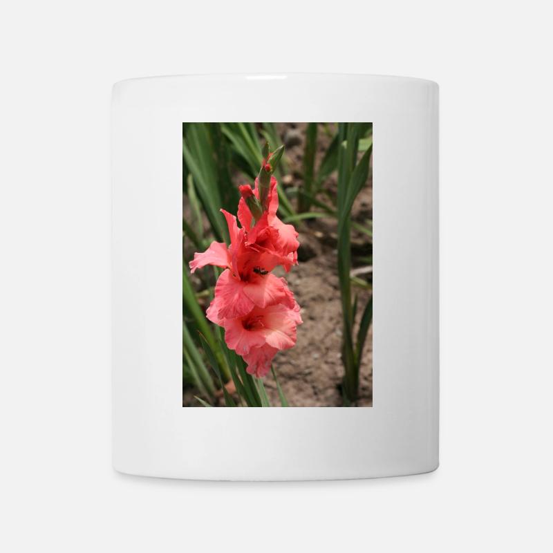 Gladiole – Stärke in Blüte - Tasse - Weiß