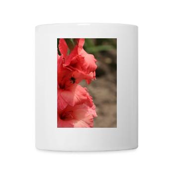 Gladiole – Stärke in Blüte - Tasse - Weiß - Vorne