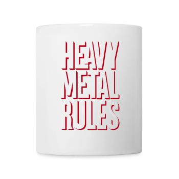 Heavy Metal Rules - Tasse - Weiß - Vorne