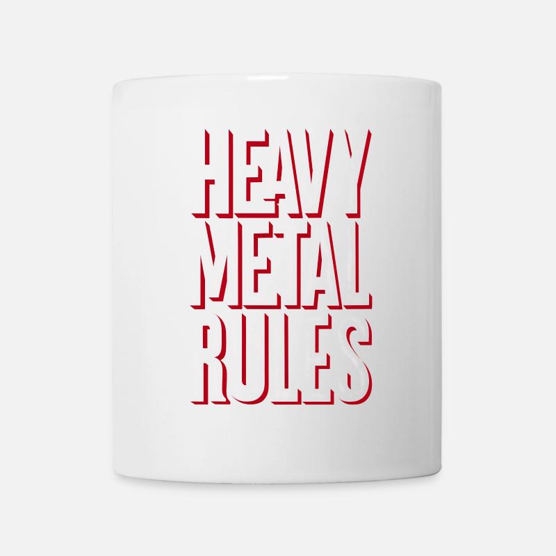 Règles du Heavy Metal - Mug blanc - blanc