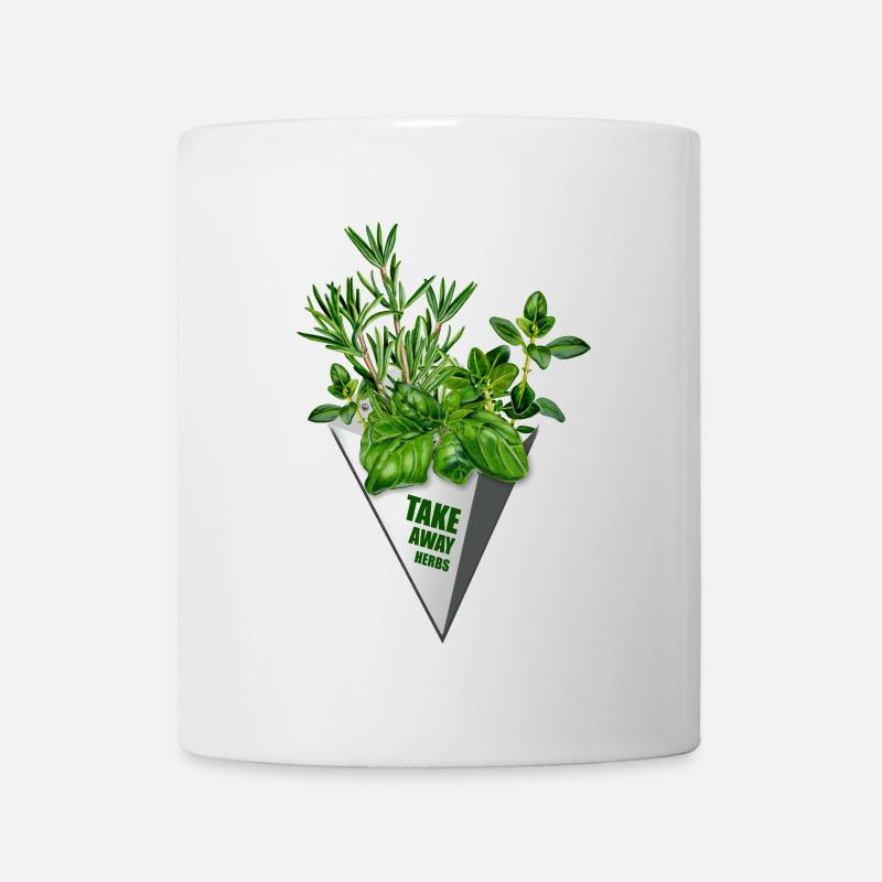 Herbes à emporter - impression amusante pour les gourmets - Mug blanc - blanc