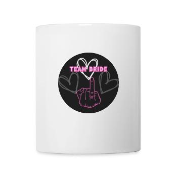 Chemise d’enterrement de vie de garçon de mariée de l’équipe - Conception de douche nuptiale drôle - Mug blanc - blanc - Devant