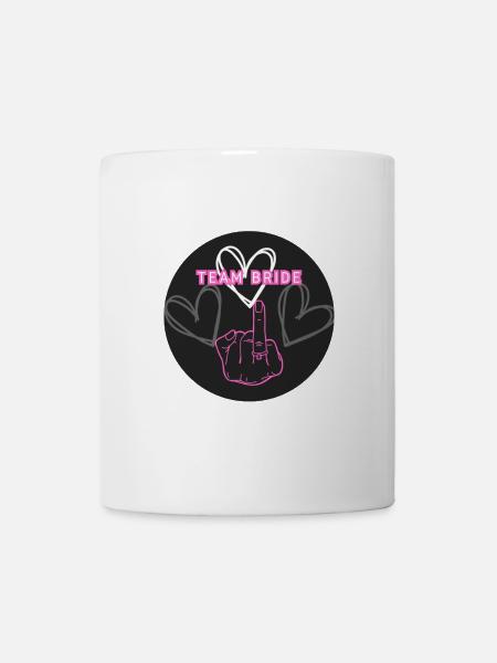 Team Bride Bachelor Party Shirt – Funny Bridal Shower Design - Mug - white