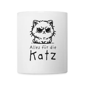 alles für die katz - spruch katze, lustige tiere - Tasse - Weiß - Vorne