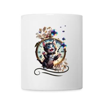 Happy New Year I wish you the cute kitten. - Mug - white - Front