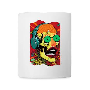 Music Skull Pop Art - Mug - white - Front