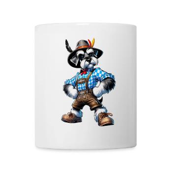 Schnauzer chien Bavière - Mug blanc - blanc - Devant
