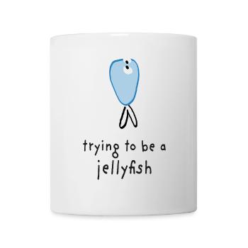 trying to be a jellyfish funny animals - Mug - white - Front