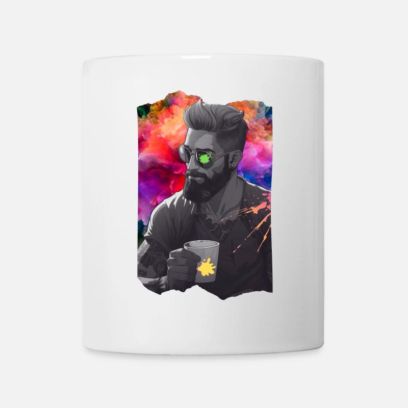 Sepia between the colors - Mug - white