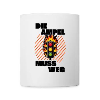 Ampel muss weg Kritik - Tasse - Weiß - Vorne