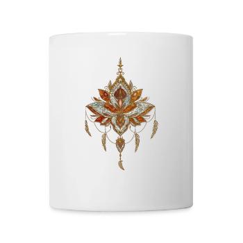 Die Eleganz der Lotusblume - Tasse - Weiß - Vorne