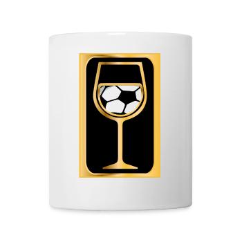 White Wine Footballer - Mug - white - Front