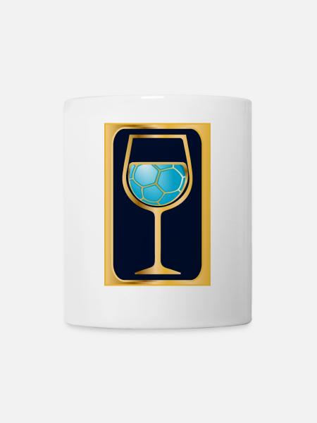 Handball Wein - Tasse - Weiß
