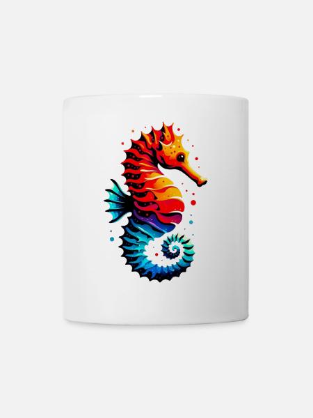 Seepferdchen - Tasse - Weiß