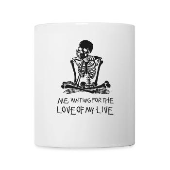 moi qui attends ma Saint-Valentin - Mug blanc - blanc - Devant