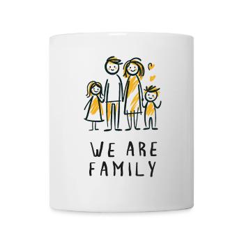Nous sommes la famille, le père, la mère, les enfants, l’amour - Mug blanc - blanc - Devant