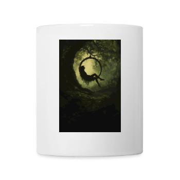 Elfe des bois en cerceau aérien - Mug blanc - blanc - Devant