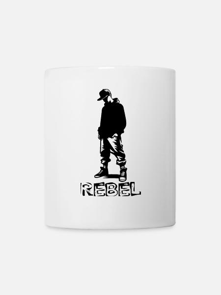 Rebellisches Design - Tasse - Weiß