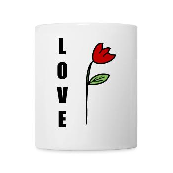 VALENTINE'S DAY. Bachelorette party. I LOVE YOU. I LOVE YOU. LOVE - Mug - white - Front