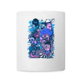 Blaues Projekt - Tasse - Weiß - Vorne