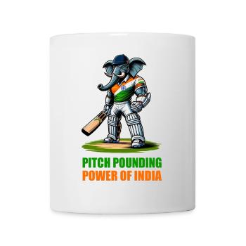 India cricket elephant design - Mug - white - Front