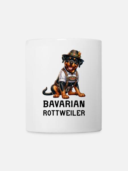 Rottweiler Bayern Design - Tasse - Weiß