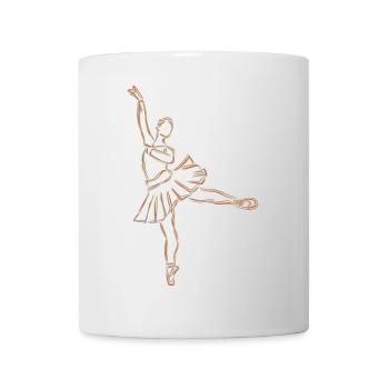 Ballet Girl Drawing - Mug - white - Front