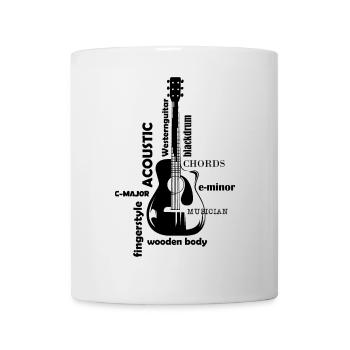 Gitarre Illustration Typografie Western Logo icon - Tasse - Weiß - Vorne
