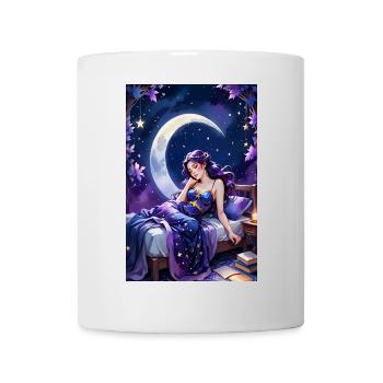 Lesen und Einschlafen - Tasse - Weiß - Vorne