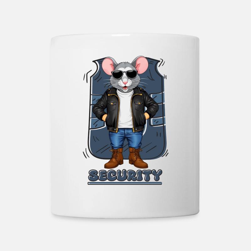 Security Maus - Tasse - Weiß