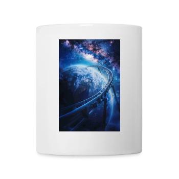 Roller Coaster Earth World Planet Space Galaxy - Mug - white - Front