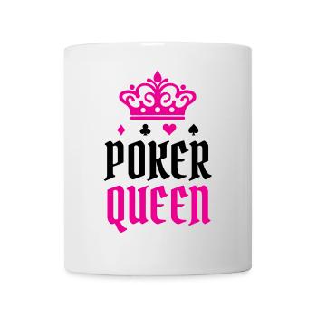 Poker Queen Déclaration Gagner Casino de Poker - Mug blanc - blanc - Devant