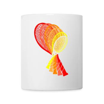 Tennisschläger Racket Tennis Shirt Design - Tasse - Weiß - Vorne