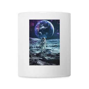 Astronaut playing soccer on the moon - Mug - white - Front