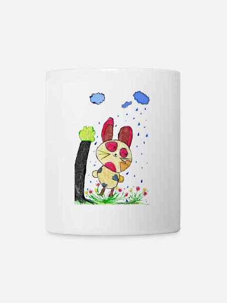 Hase Hoppel - Tasse - Weiß