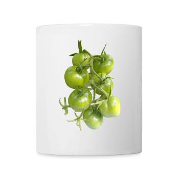 Green tomatoes on the vine - Mug - white - Front