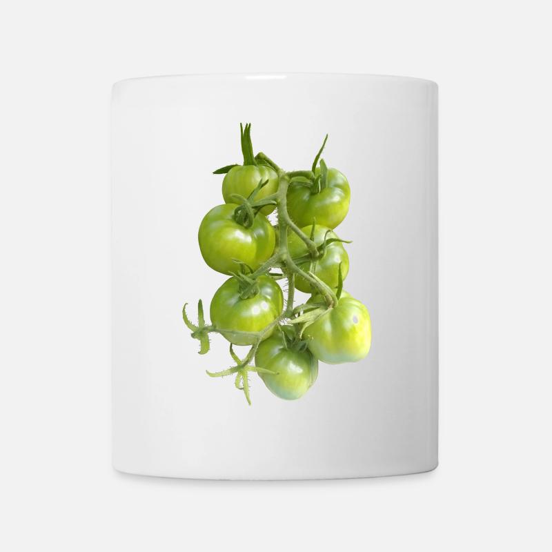 Tomates vertes sur la vigne - Mug blanc - blanc