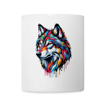 Loup - Mug blanc - blanc - Devant