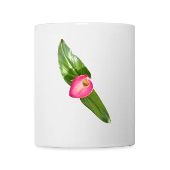 Fleur de Calla Rose - Mug blanc - blanc - Devant