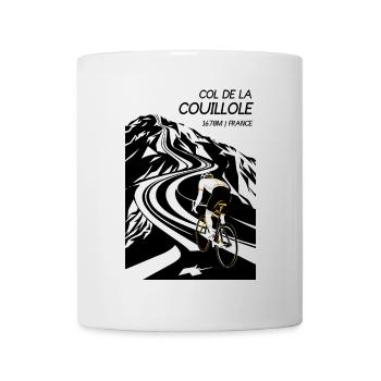 Ascent of the Col de la Couillole - Mug - white - Front